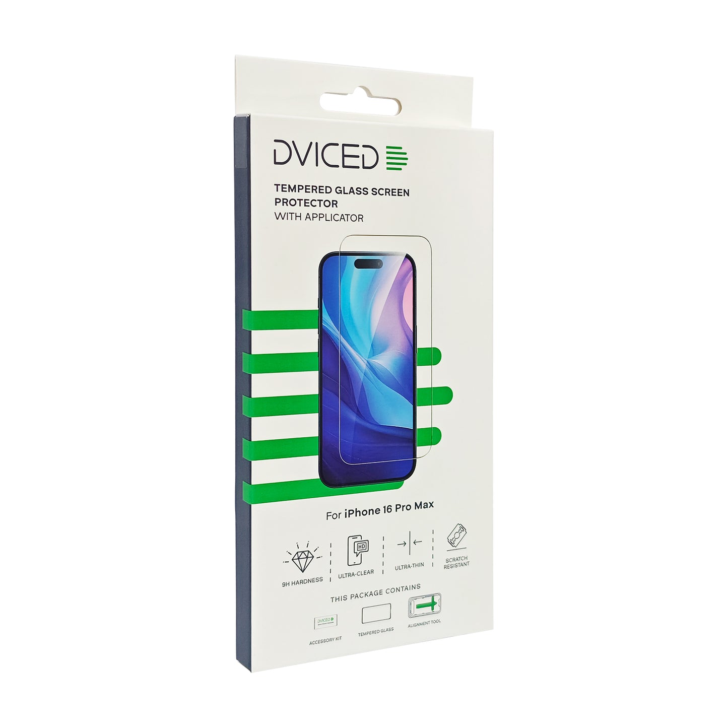 Dviced Tempered zaštitno staklo za iPhone 16 Pro Max sa aplikatorom