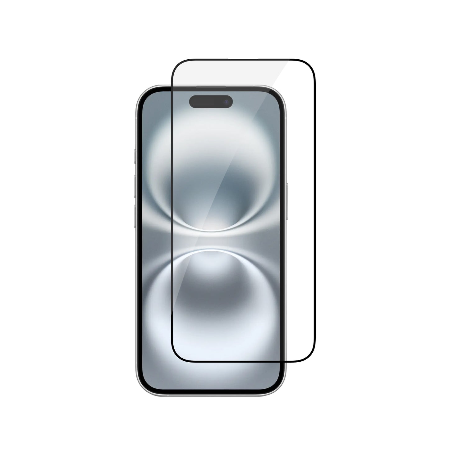 Dviced Tempered zaštitno staklo od ivice do ivice za iPhone 16 sa aplikatorom - dva komada
