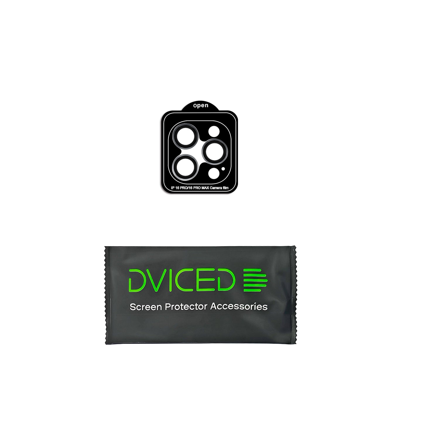 Dviced Tempered zaštitno staklo za kameru za iPhone 16 Pro/16 Pro Max sa aplikatorom