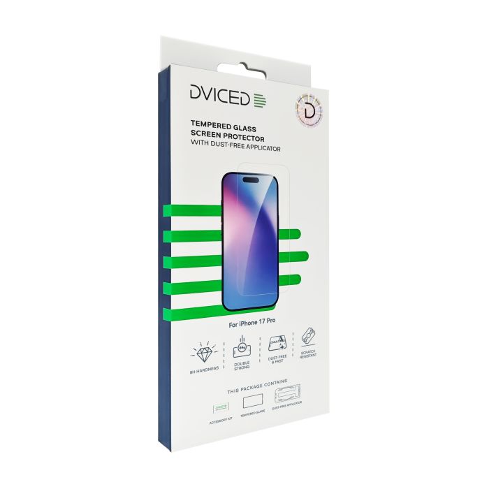 Dviced Tempered zaštitno staklo za iPhone 18 Pro/ 17 Pro sa aplikatorom