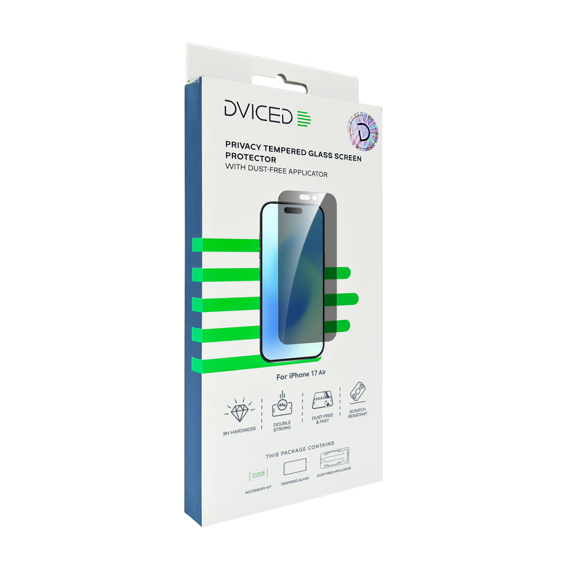 Dviced Privacy ojačana zaštita za ekran sa aplikatorom protiv prašine - iPhone 17 Air - iSTYLE RS
