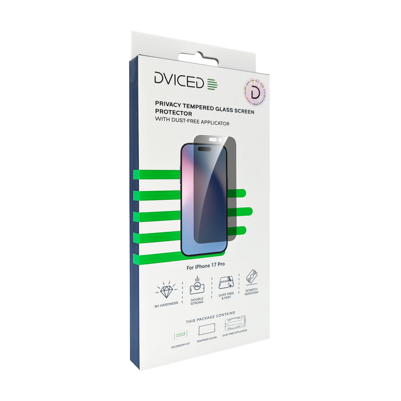 Dviced Privacy ojačana zaštita za ekran sa aplikatorom protiv prašine - iPhone 17 Pro - iSTYLE RS