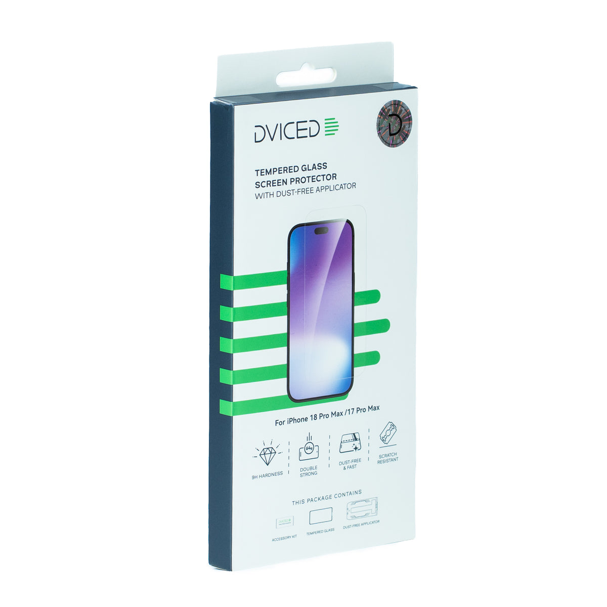 Dviced Tempered zaštitno staklo za iPhone 18 Pro Max/ 17 Pro Max sa aplikatorom