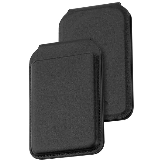 Dviced Leather MagSafe preklopni držač za kartice - Black