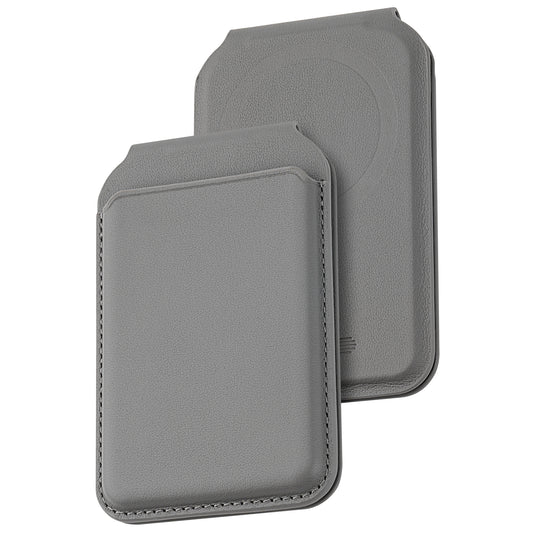 Dviced Leather MagSafe preklopni držač za kartice - Grey