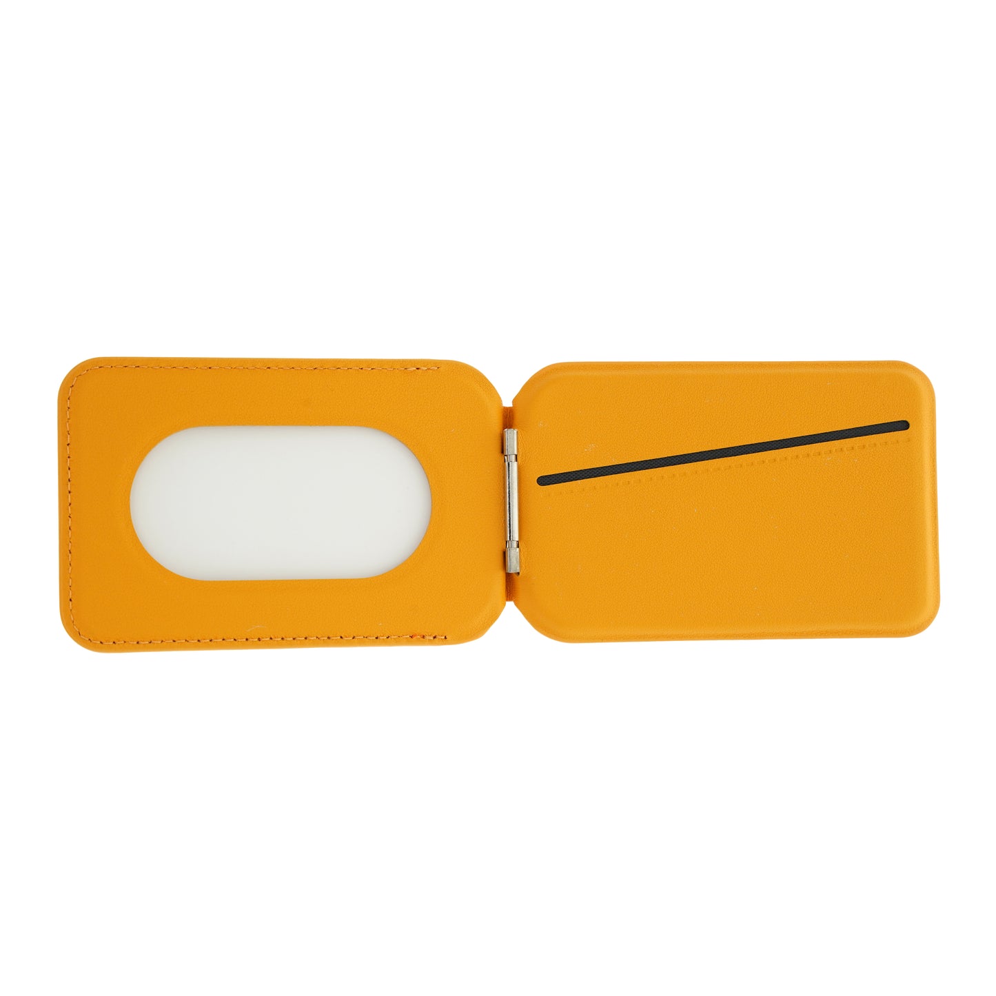 Dviced Leather MagSafe preklopni držač za kartice - Orange