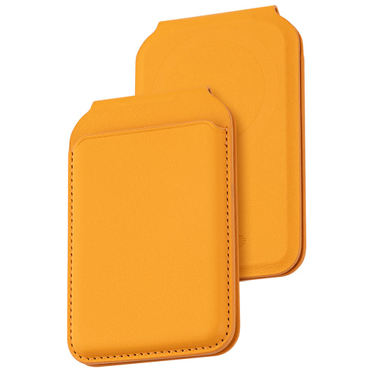 Dviced Leather MagSafe preklopni držač za kartice - Orange