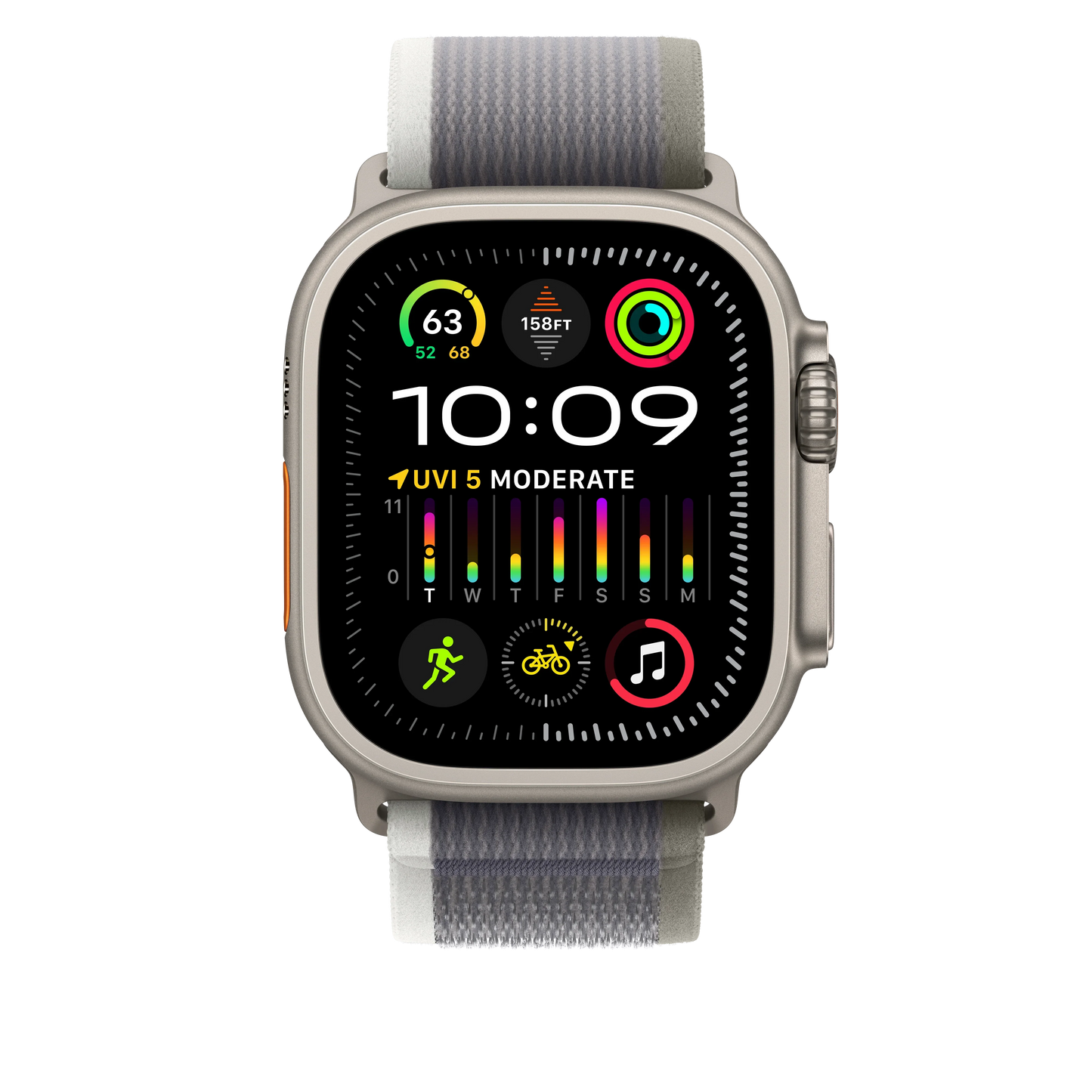 49mm Green/Grey Trail Loop - S/M - iSTYLE RS