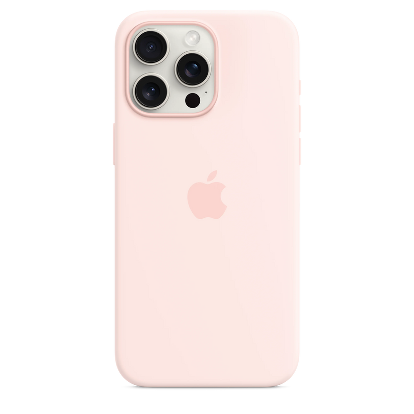 iPhone 15 Pro Max Silicone Case sa MagSafe-om - Light Pink - iSTYLE RS