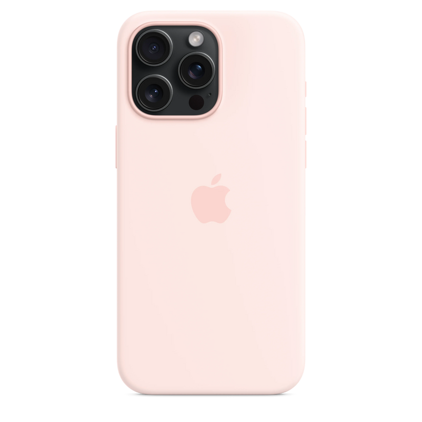 iPhone 15 Pro Max Silicone Case sa MagSafe-om - Light Pink - iSTYLE RS