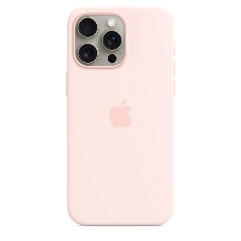 iPhone 15 Pro Max Silicone Case sa MagSafe-om - Light Pink - iSTYLE RS