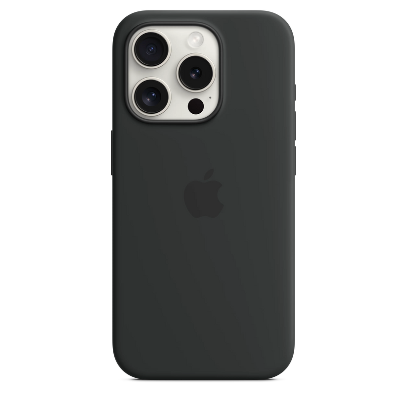 iPhone 15 Pro Silicone Case sa MagSafe-om - Black - iSTYLE RS