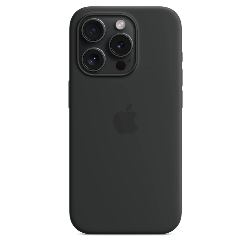 iPhone 15 Pro Silicone Case sa MagSafe-om - Black - iSTYLE RS