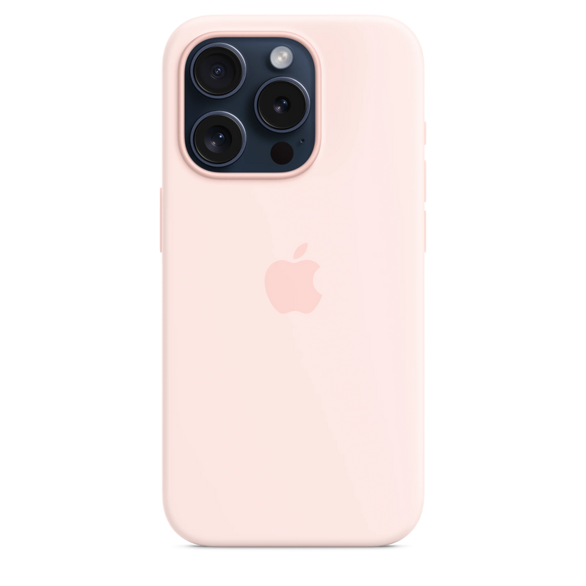 iPhone 15 Pro Silicone Case sa MagSafe-om - Light Pink - iSTYLE RS