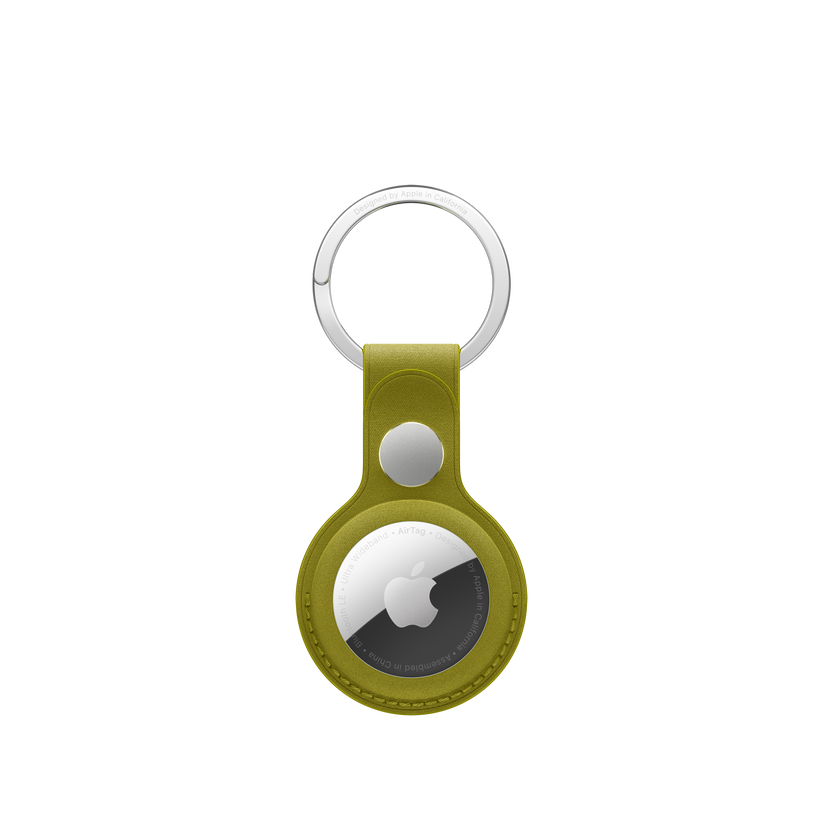 AirTag FineWoven Key Ring - Chartreuse - iSTYLE RS