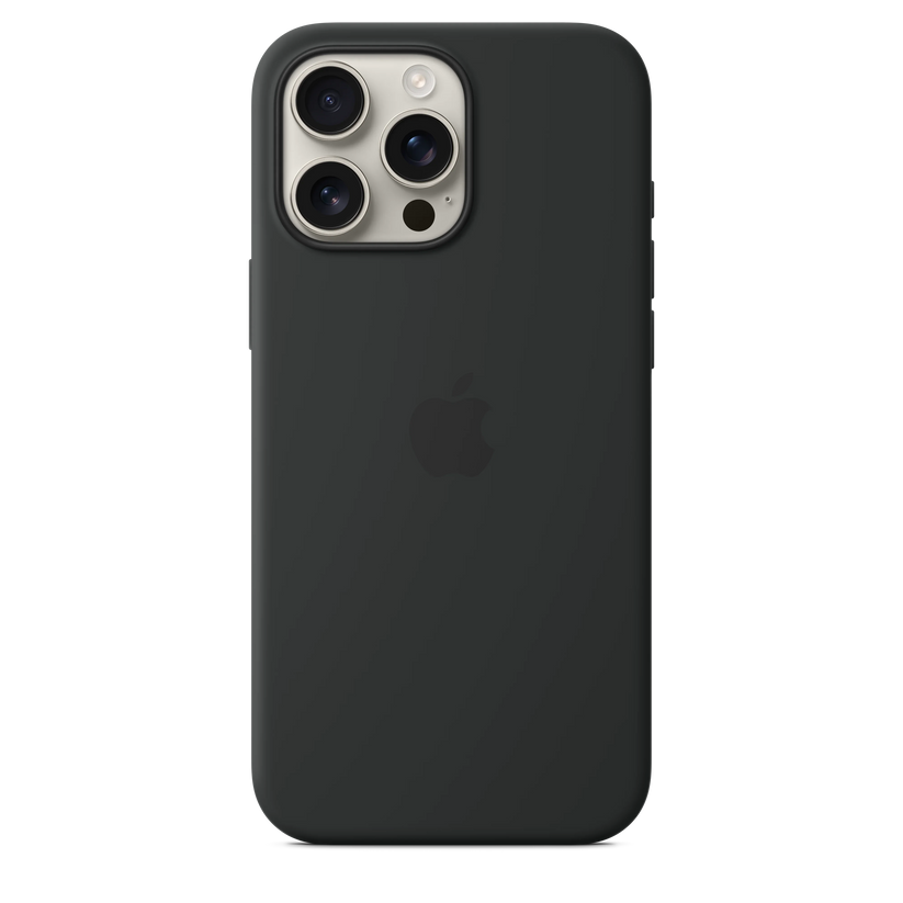 iPhone 16 Pro Max Silicone Case sa MagSafe-om - Black - iSTYLE RS