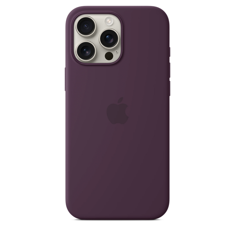 iPhone 16 Pro Max Silicone Case sa MagSafe-om - Plum - iSTYLE RS