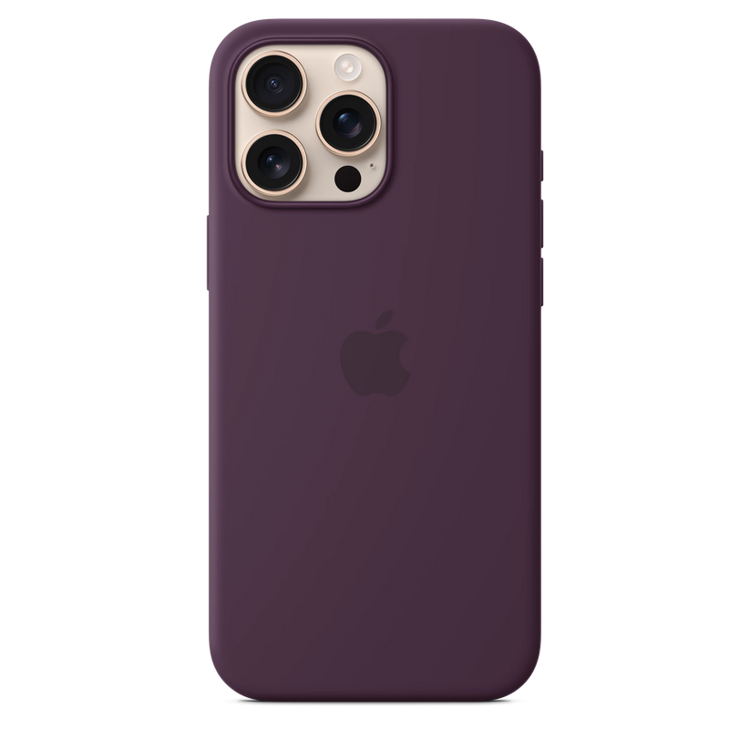 iPhone 16 Pro Max Silicone Case sa MagSafe-om - Plum - iSTYLE RS