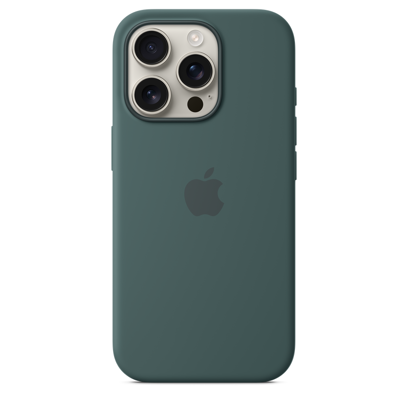 iPhone 16 Pro Silicone Case sa MagSafe-om - Lake Green - iSTYLE RS