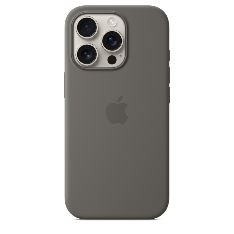 iPhone 16 Pro Silicone Case sa MagSafe-om - Stone Grey - iSTYLE RS