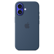 iPhone 16 Silicone Case sa MagSafe-om - Denim - iSTYLE RS