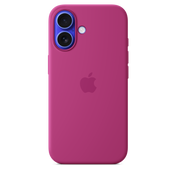 iPhone 16 Silicone Case sa MagSafe-om - Fuchsia - iSTYLE RS