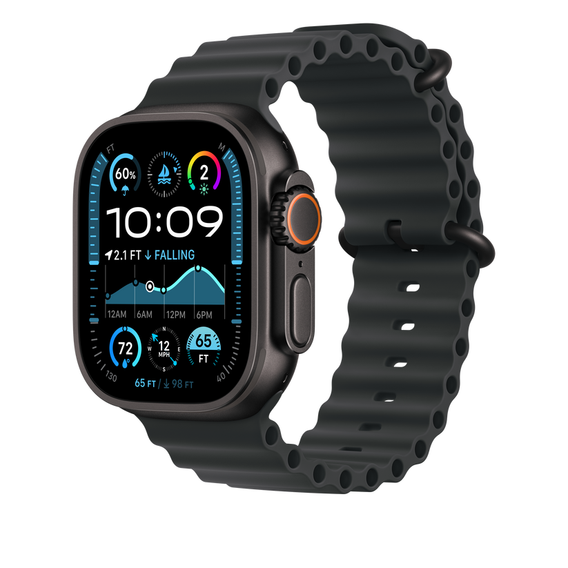 49mm Black Ocean Band Extension - Black Titanium Finish - iSTYLE RS