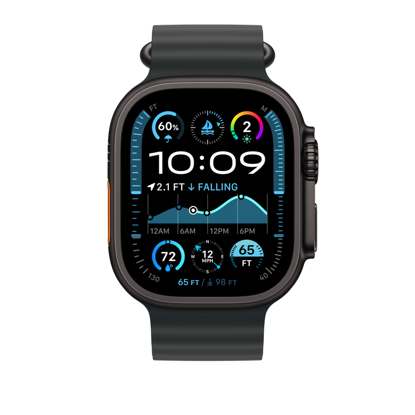 49mm Black Ocean Band Extension - Black Titanium Finish - iSTYLE RS