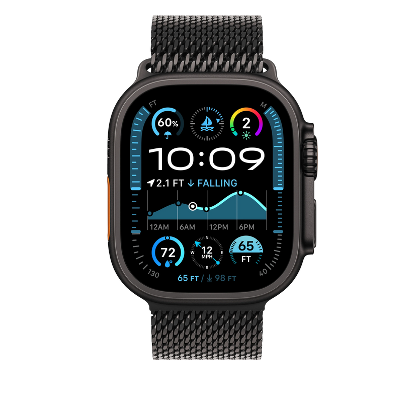 49mm Black Titanium Milanese Loop - Large - iSTYLE RS