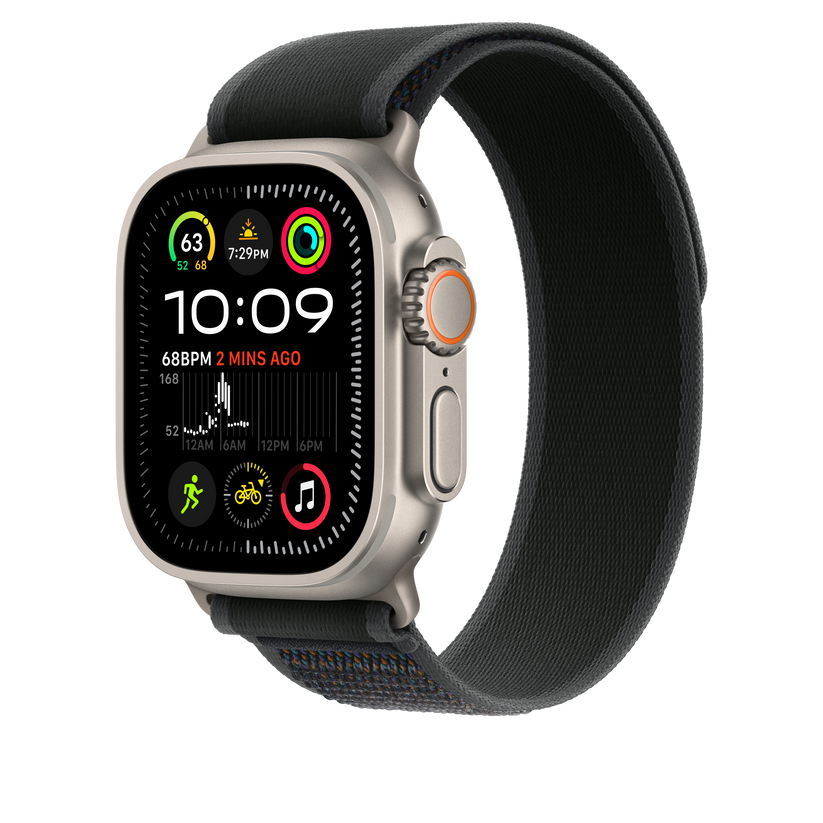 49mm Black Trail Loop - M/L - Natural Titanium Finish - iSTYLE RS