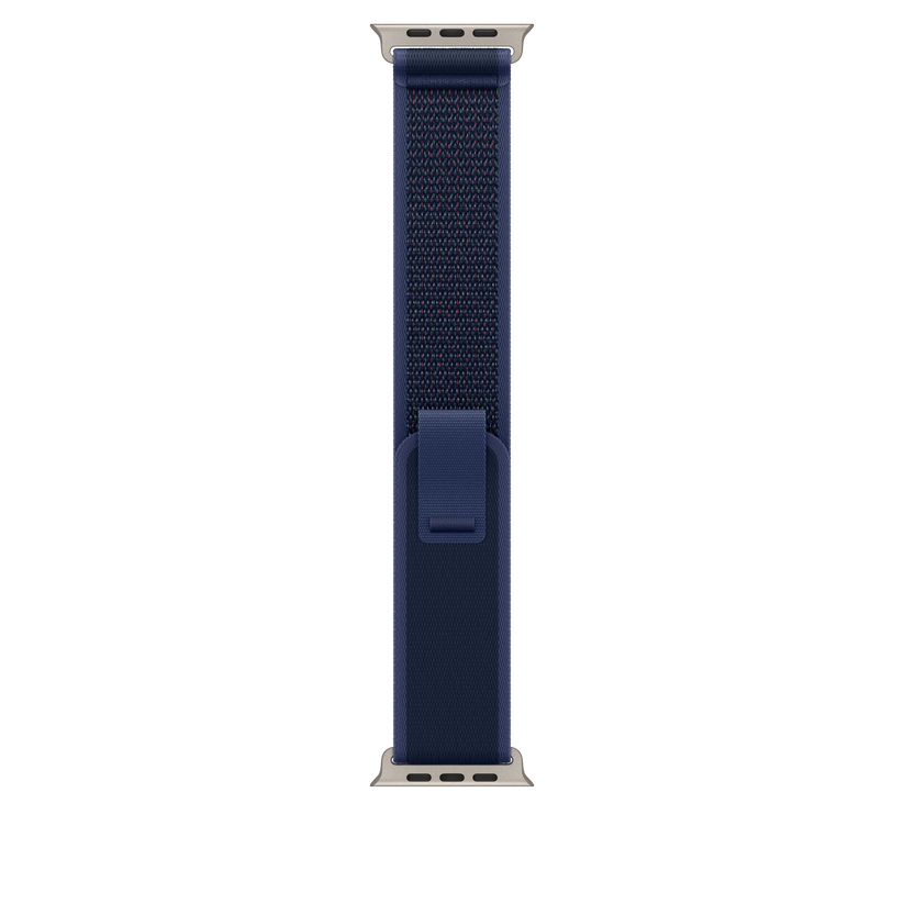 49mm Blue Trail Loop - M/L - Natural Titanium Finish - iSTYLE RS