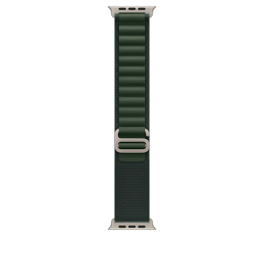 49mm Dark Green Alpine Loop - Medium - Natural Titanium Finish - iSTYLE RS