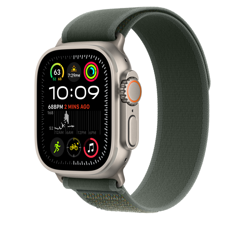 49mm Green Trail Loop - M/L - Natural Titanium Finish - iSTYLE RS