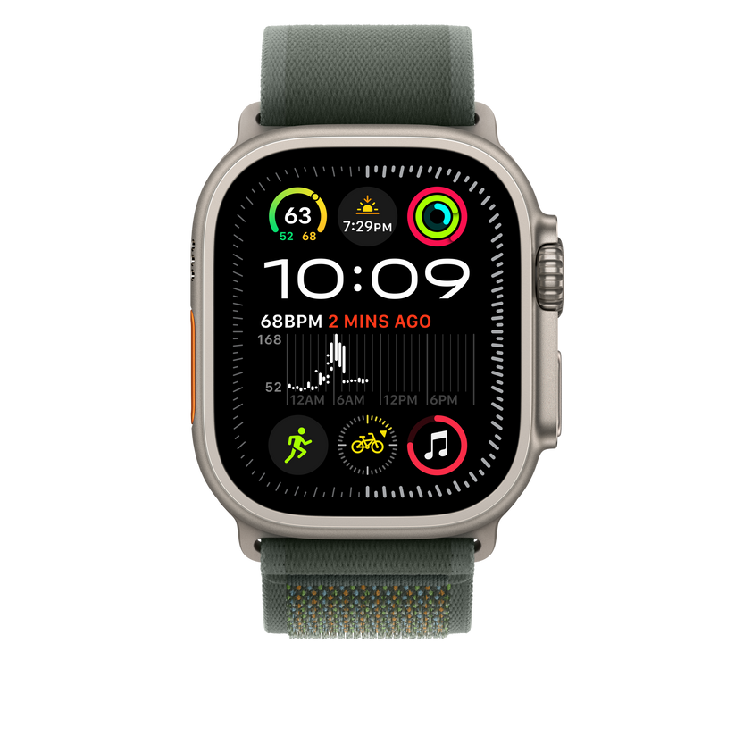 49mm Green Trail Loop - M/L - Natural Titanium Finish - iSTYLE RS