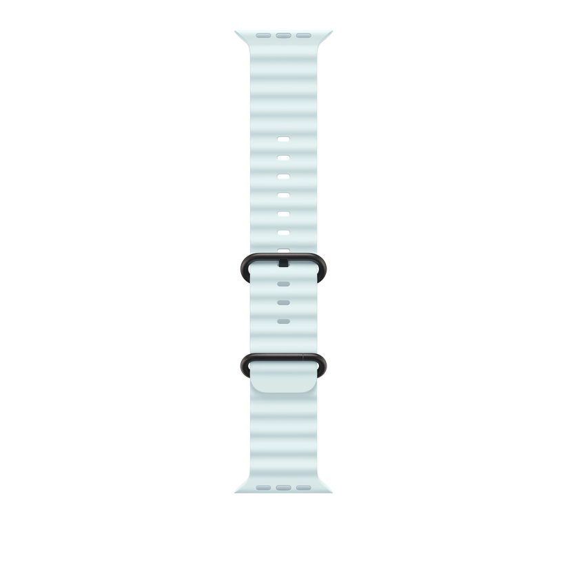 49mm Ice Blue Ocean Band - Black Titanium Finish - iSTYLE RS