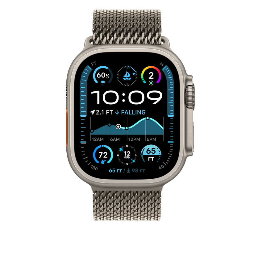 49mm Natural Titanium Milanese Loop - Large - iSTYLE RS