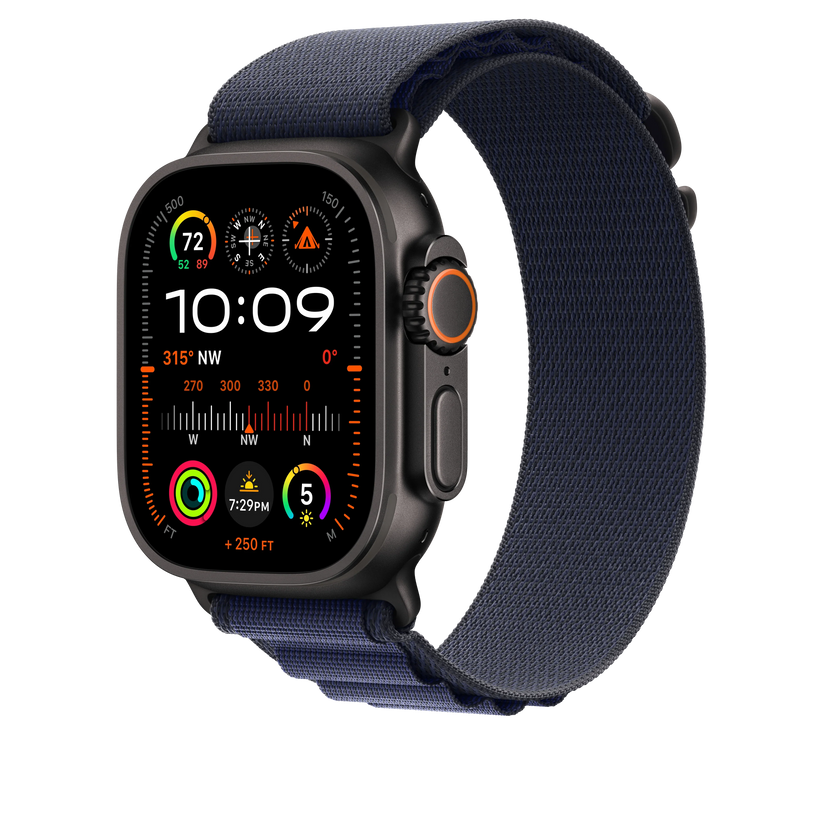 49mm Navy Alpine Loop - Large - Black Titanium Finish - iSTYLE RS