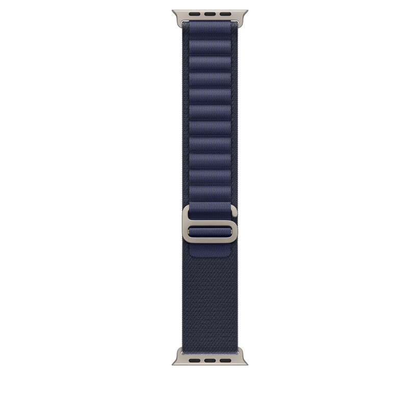 49mm Navy Alpine Loop - Large - Natural Titanium Finish - iSTYLE RS