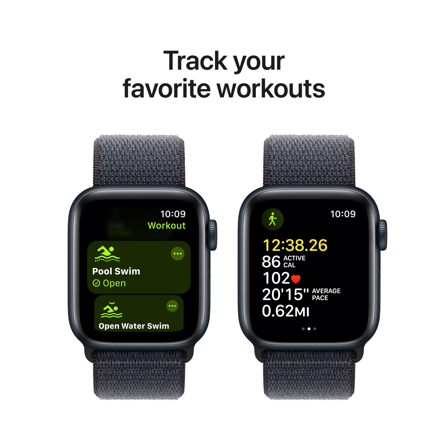Apple Watch SE GPS 40mm Midnight Aluminium Case with Ink Sport Loop - iSTYLE RS