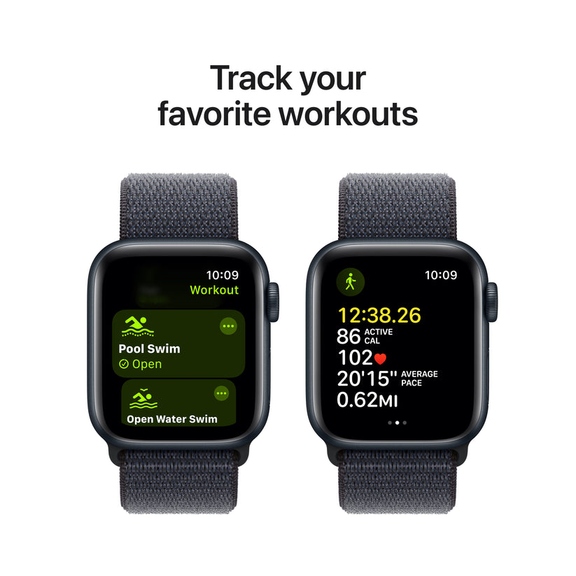 Apple Watch SE GPS 40mm Midnight Aluminium Case with Ink Sport Loop - iSTYLE RS