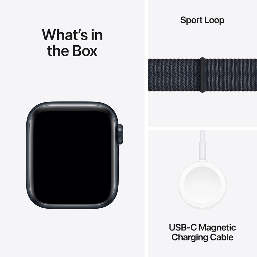 Apple Watch SE GPS 40mm Midnight Aluminium Case with Ink Sport Loop - iSTYLE RS