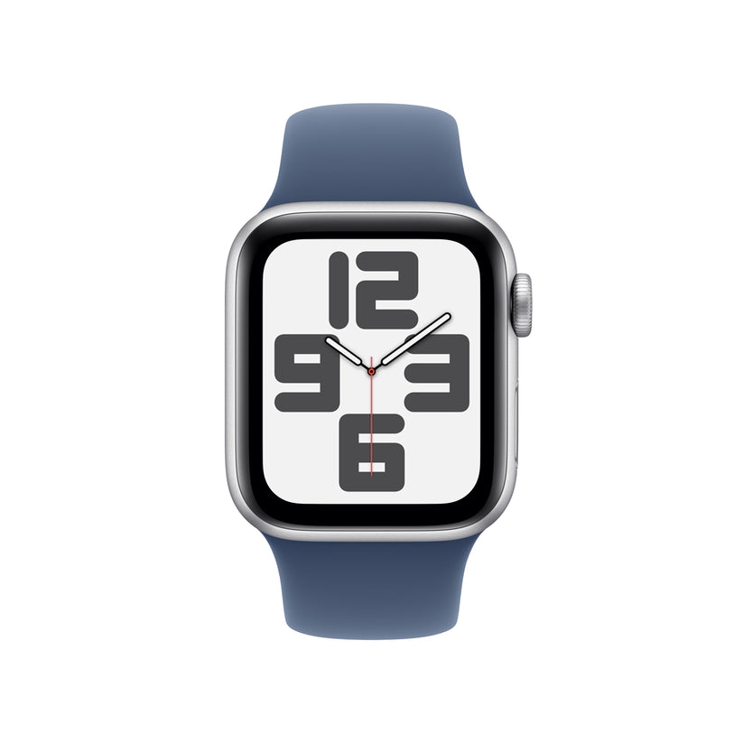 Apple Watch SE GPS 40mm Silver Aluminium Case with Denim Sport Band - M/L - iSTYLE RS