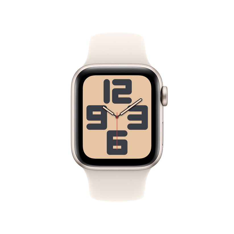 Apple Watch SE GPS 40mm Starlight Aluminium Case with Starlight Sport Band - S/M - iSTYLE RS