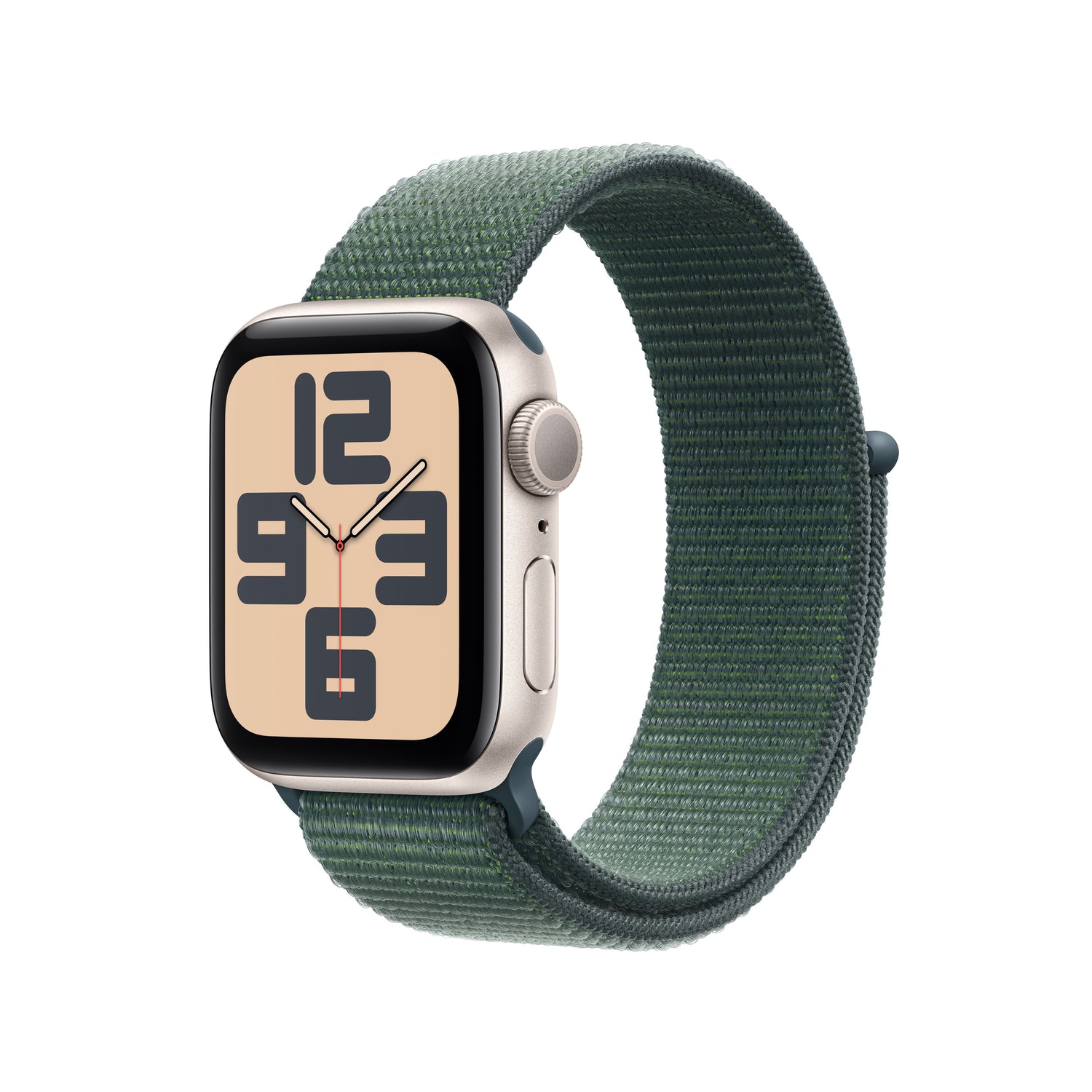 Apple Watch SE GPS 40mm Starlight Aluminium Case with Lake Green Sport Loop - iSTYLE RS