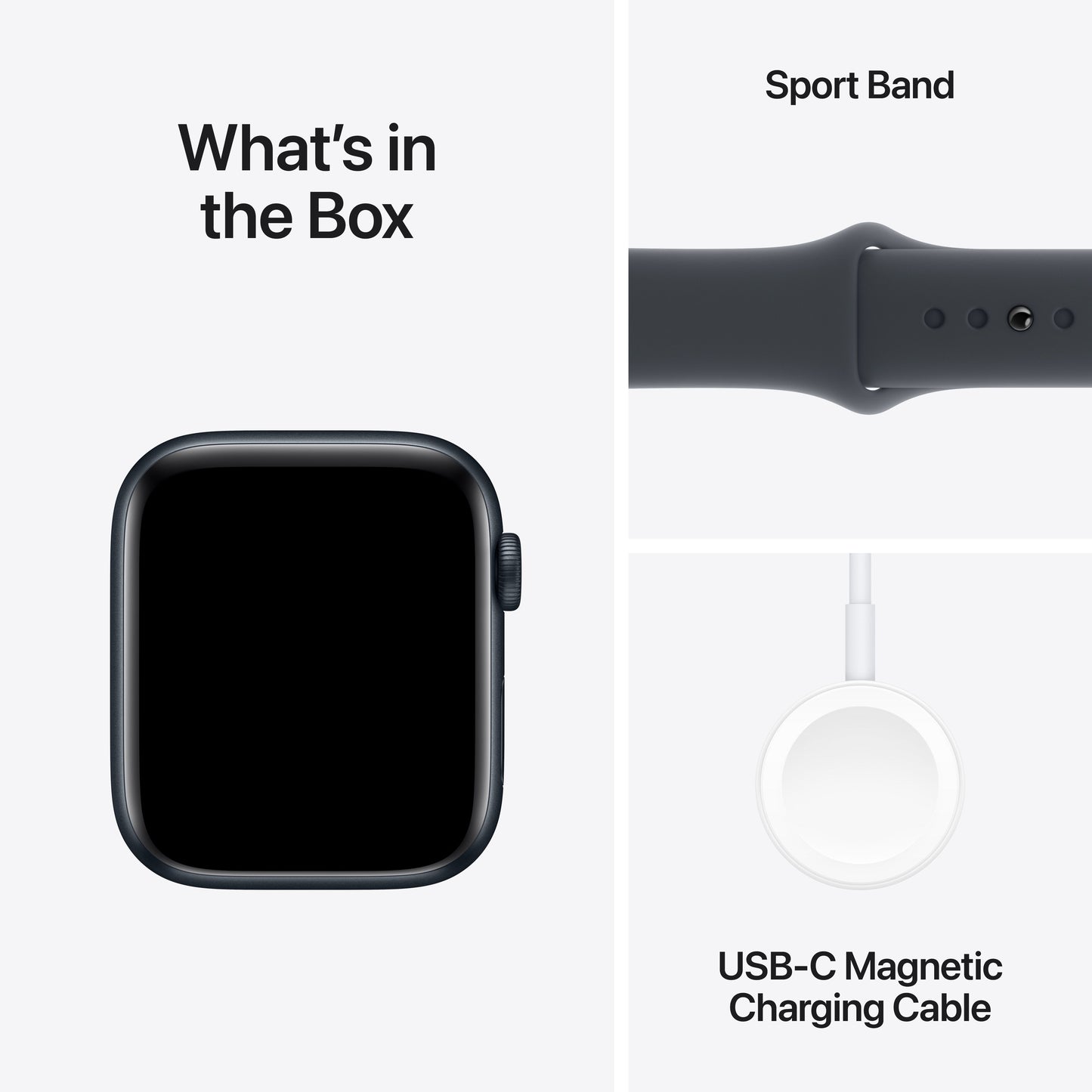 Apple Watch SE GPS 44mm Midnight Aluminium Case with Midnight Sport Band - M/L - iSTYLE RS