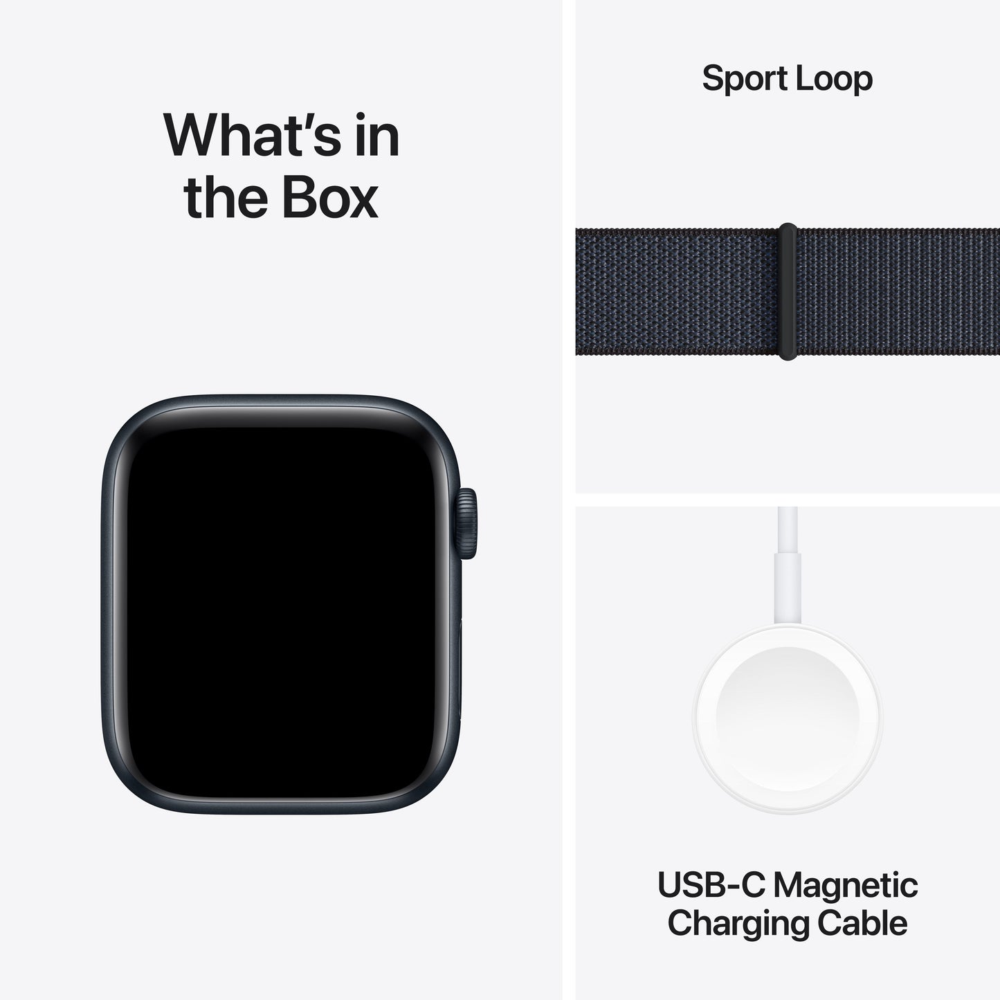 Apple Watch SE GPS 44mm Midnight Aluminium Case with Ink Sport Loop - iSTYLE RS