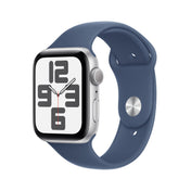 Apple Watch SE GPS 44mm Silver Aluminium Case with Denim Sport Band - S/M - iSTYLE RS