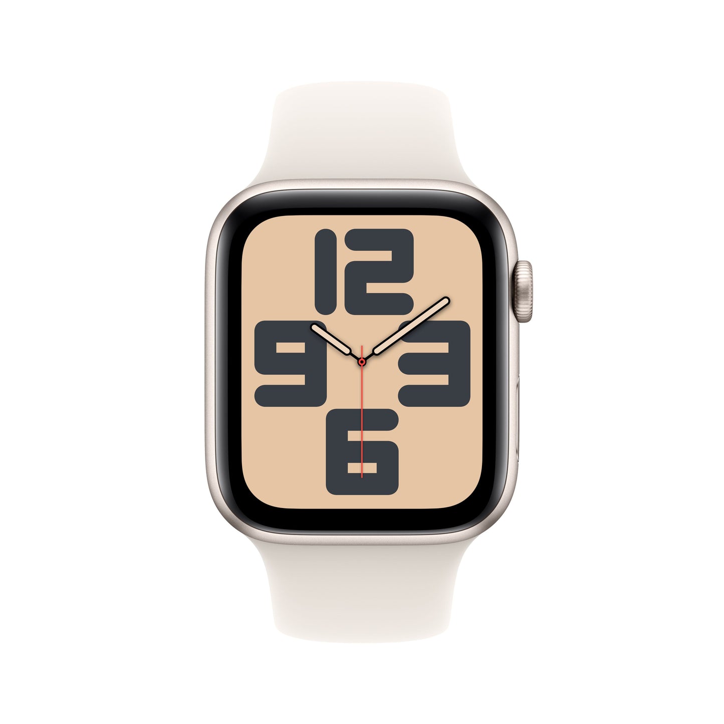 Apple Watch SE GPS 44mm Starlight Aluminium Case with Starlight Sport Band - M/L - iSTYLE RS