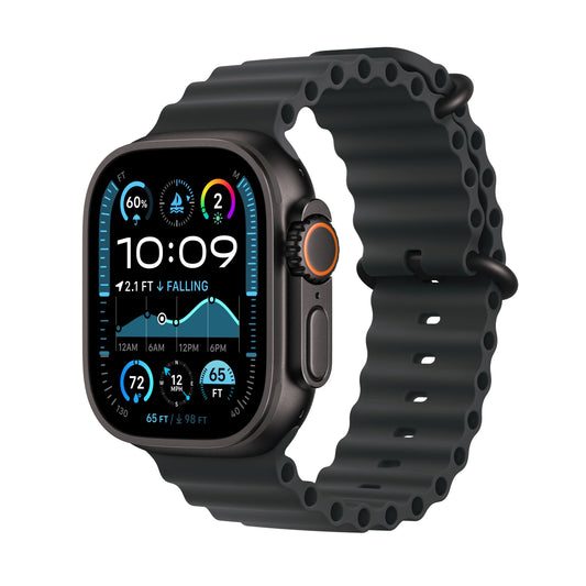 Apple Watch Ultra 2 GPS + Cellular 49mm Black Titanium Case with Black Ocean Band - iSTYLE RS