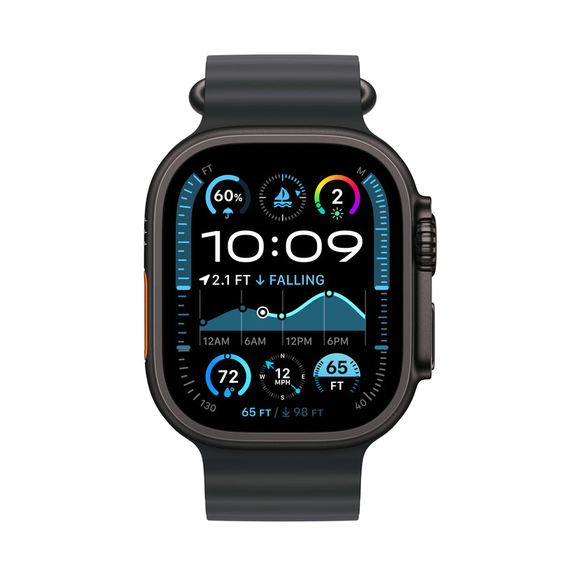 Apple Watch Ultra 2 GPS + Cellular 49mm Black Titanium Case with Black Ocean Band - iSTYLE RS